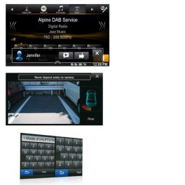 alpine-ine-w987d-2 Alpine INE-W987D - 7" Double Din One Look Navi Bluetooth System